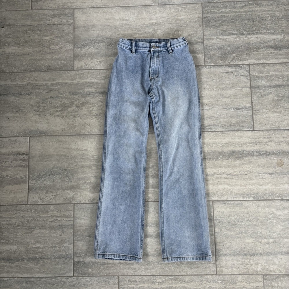 Brandy Melville J. Galt High Waisted Wide Leg Light Wash Womens Jeans Small